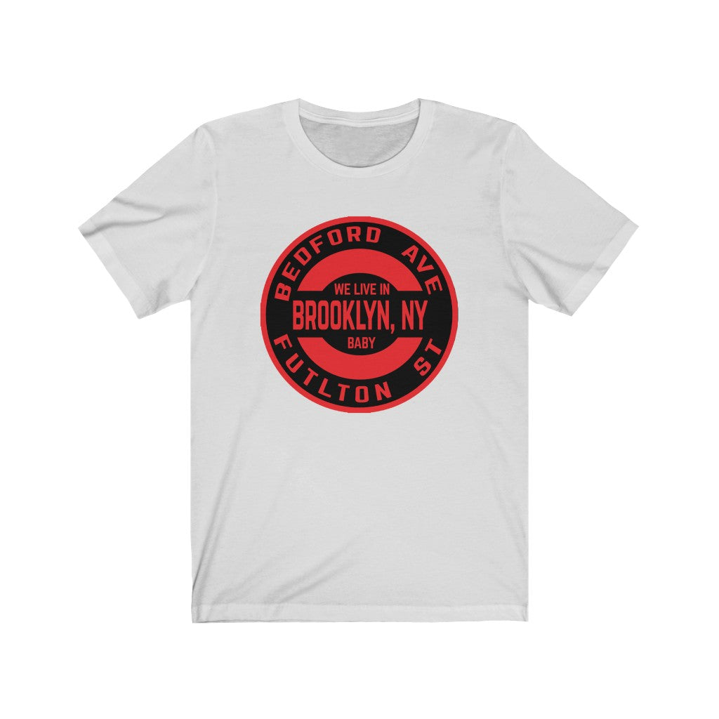 Brooklyn, Ny - RED - Unisex Jersey Short Sleeve Tee