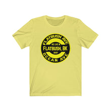 Load image into Gallery viewer, Flatbush, BK - Yellow - Unisex Jersey Short Sleeve Tee
