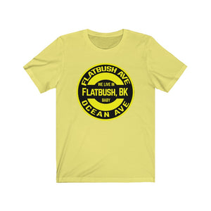 Flatbush, BK - Yellow - Unisex Jersey Short Sleeve Tee