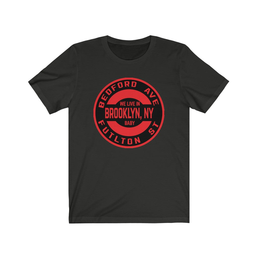 Brooklyn, Ny - RED - Unisex Jersey Short Sleeve Tee